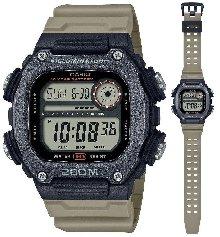 CASIO SPORT Mod. ILLUMINATOR DIVER 200m, 10 Years Battery - XL Strap