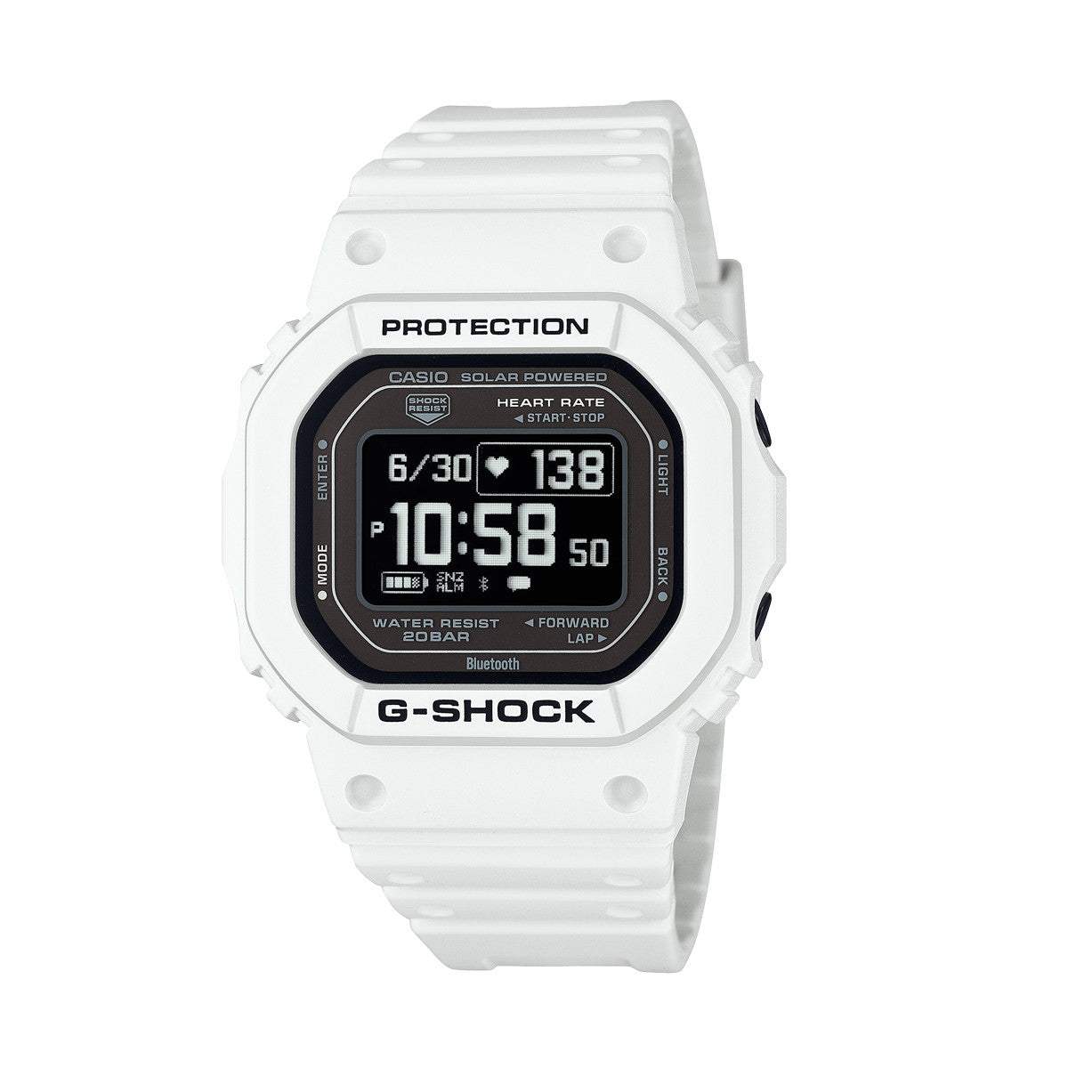 CASIO G-SHOCK Mod. G-SQUAD THE ORIGIN White - HEART RATE SERIE