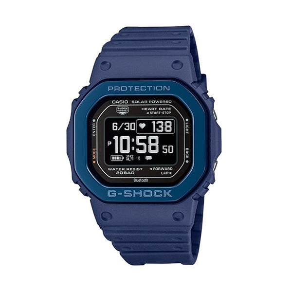 CASIO G-SHOCK Mod. G-SQUAD THE ORIGIN Blue w. Metal bezel - HEART RATE SERIE