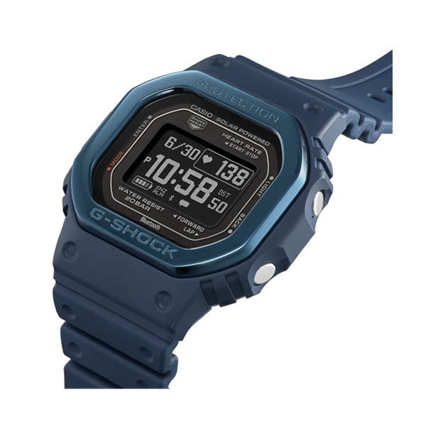 CASIO G-SHOCK Mod. G-SQUAD THE ORIGIN Blue w. Metal bezel - HEART RATE SERIE