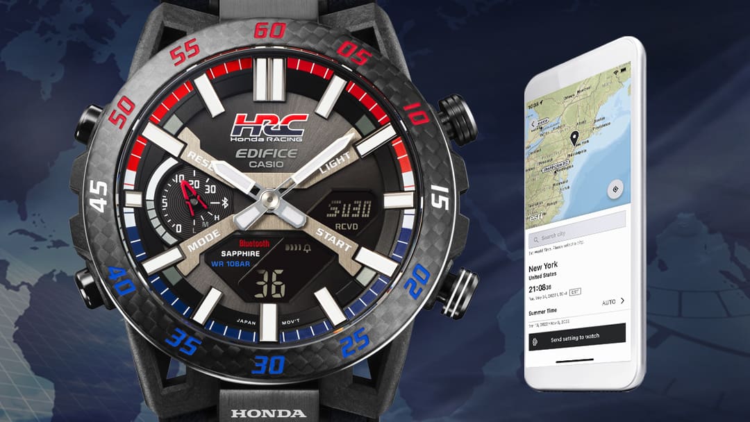 CASIO EDIFICE Mod. SOSPENSIONE CARBON - HONDA RACING SPECIAL Bluetooth Tough Solar