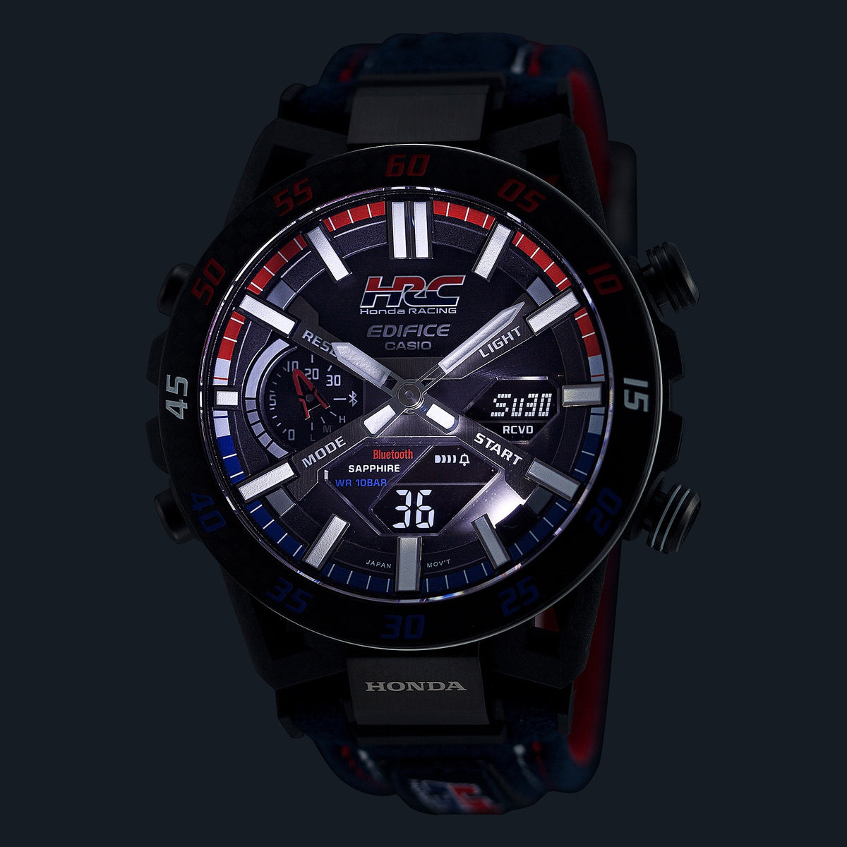 CASIO EDIFICE Mod. SOSPENSIONE CARBON - HONDA RACING SPECIAL Bluetooth Tough Solar