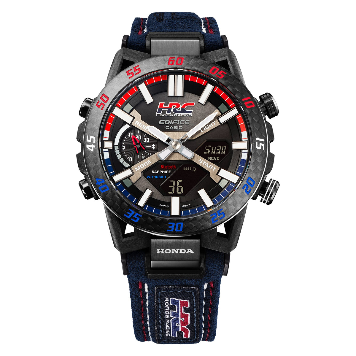 CASIO EDIFICE Mod. SOSPENSIONE CARBON - HONDA RACING SPECIAL Bluetooth Tough Solar