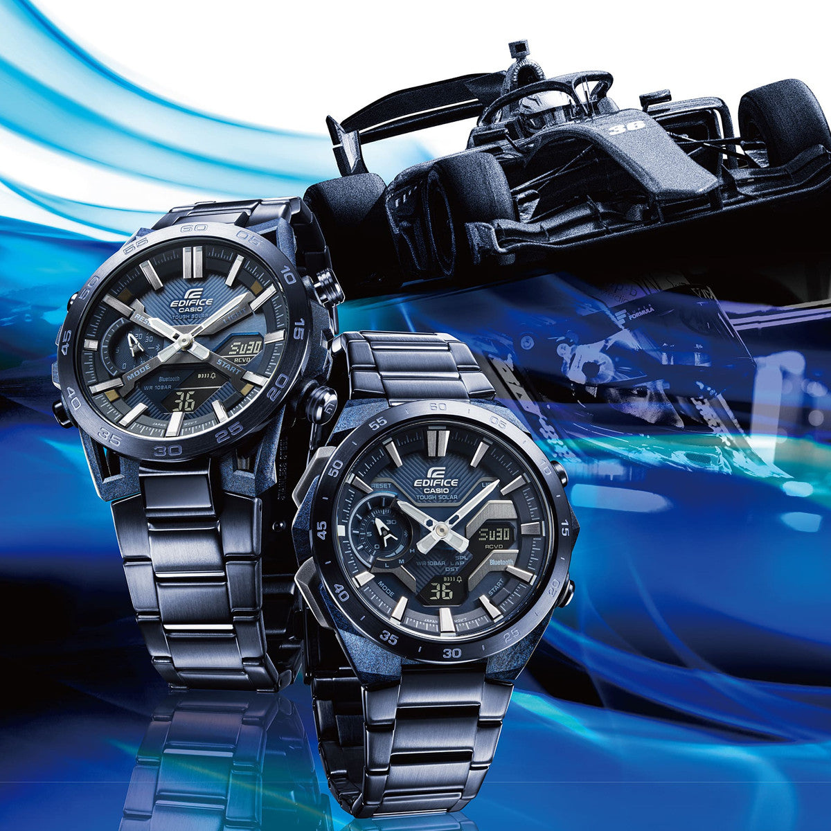 CASIO EDIFICE Mod. WINDFLOW - F1 Inspired Chronograph, Tough Solar, Bluetooth®