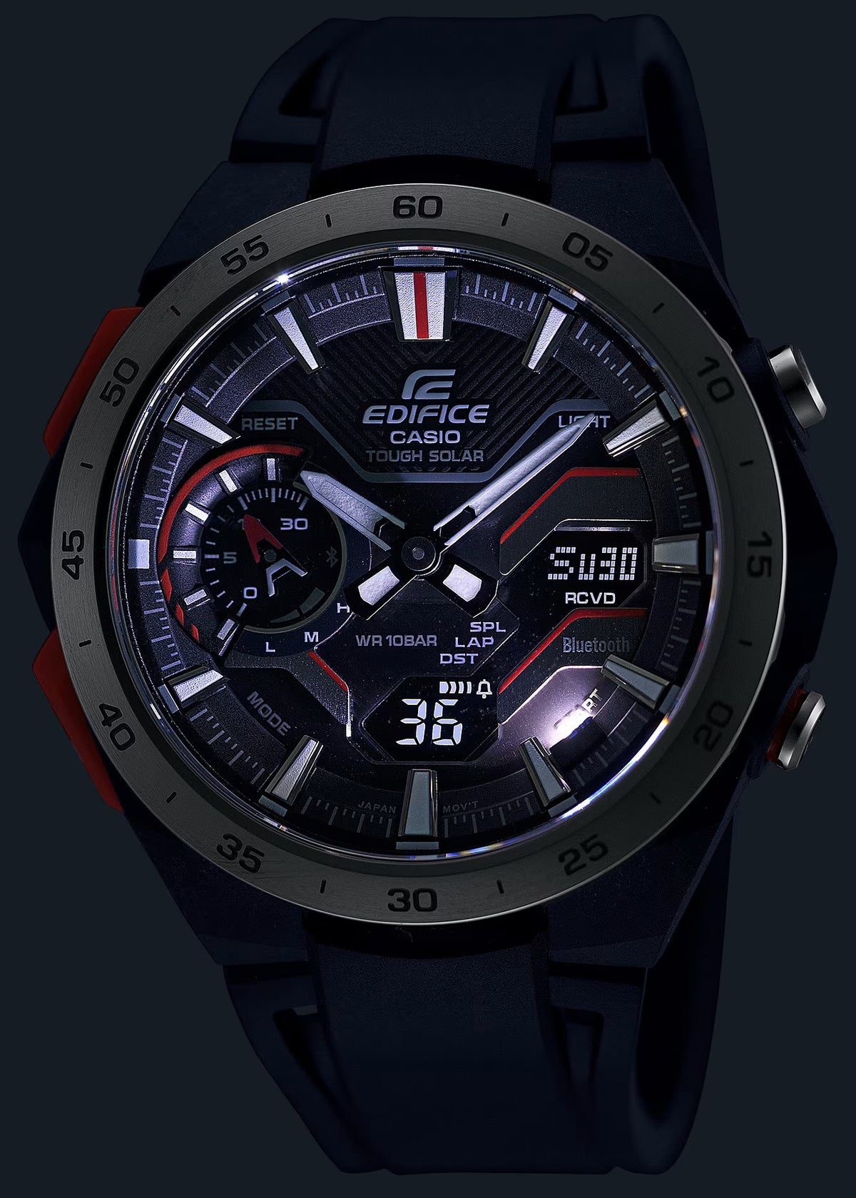CASIO EDIFICE Mod. WINDFLOW - F1 Chronograph. Tough Solar.