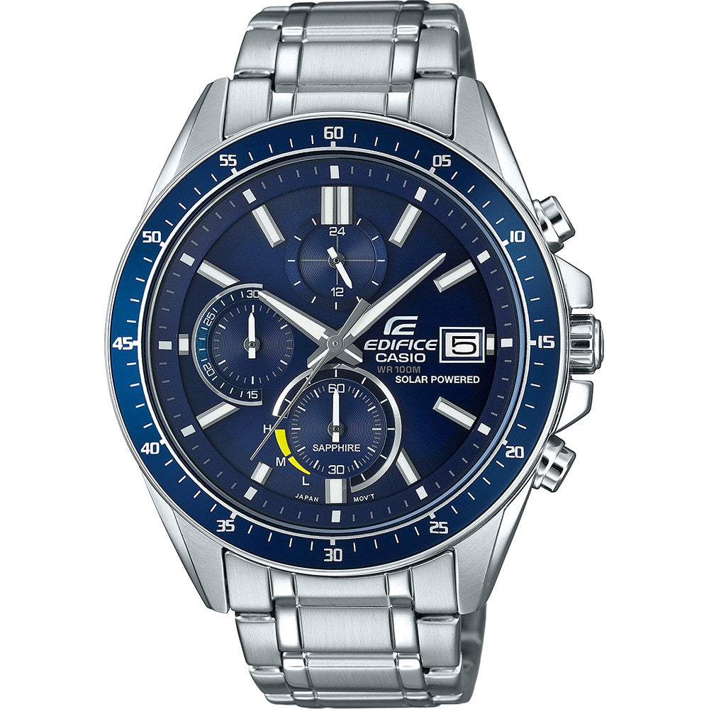 CASIO EDIFICE SLIM Mod. SOLAR POWERED CHRONOGRAPH - BLUE