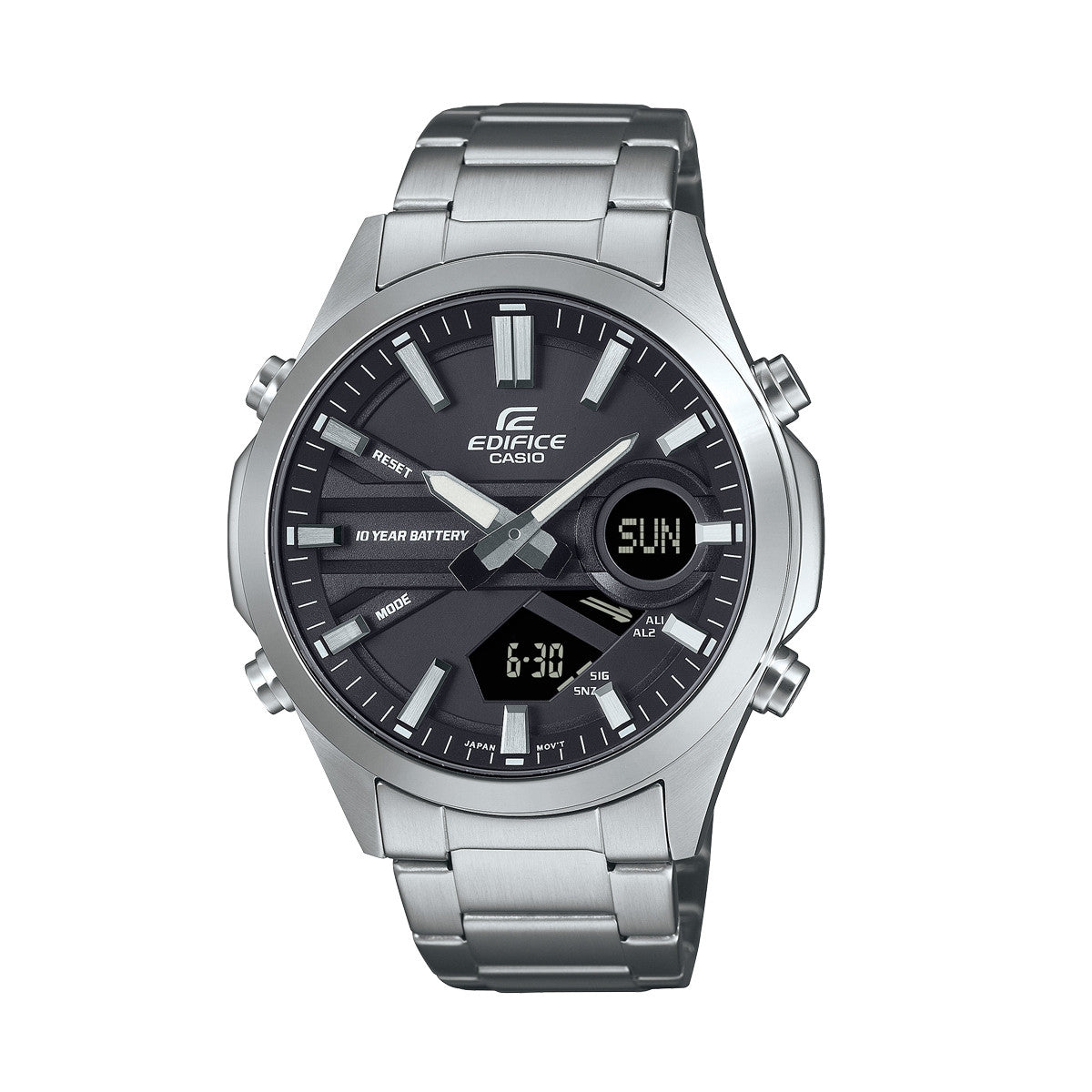 CASIO EDIFICE Mod. CLASSIC ANA-DIGIT - 10 YEAR BATTERY