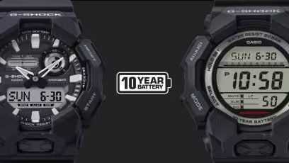 CASIO G-SHOCK Mod. NEW RUGGED BASIC Analog-Digital a with 10-Year Battery