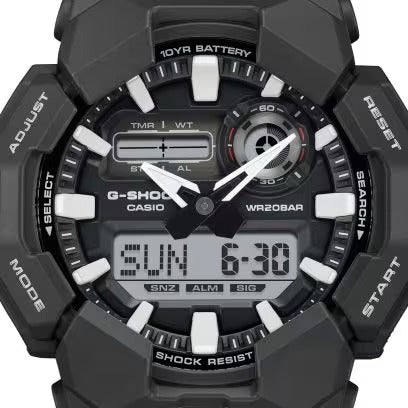 CASIO G-SHOCK Mod. NEW RUGGED BASIC Analog-Digital a with 10-Year Battery