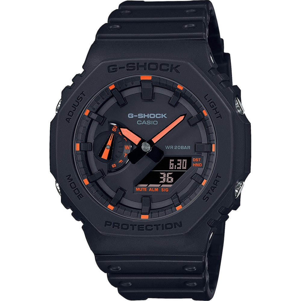 CASIO G-SHOCK Mod. OAK  -  BLACK ORANGE