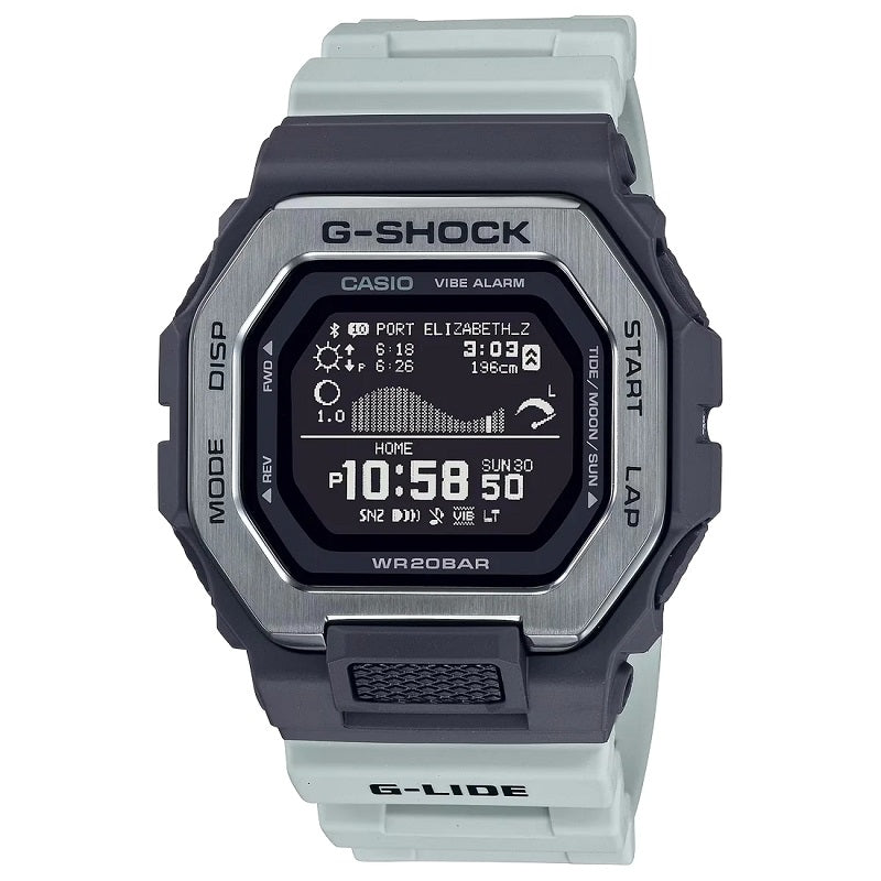 CASIO G-SHOCK Mod. G-LIDE GRAY - Surf Tide Graph 