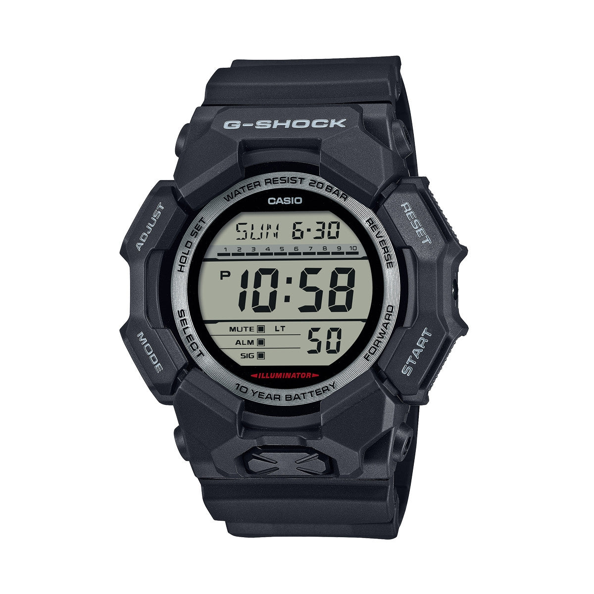 CASIO G-SHOCK Mod. NEW RUGGED BASIC Digital 10-Year Battery 