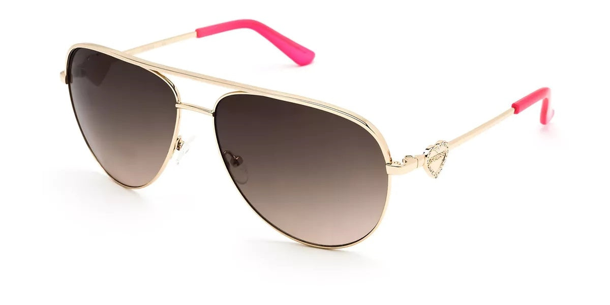 GUESS SUNGLASSES Mod. GF6106 Gold / Pink