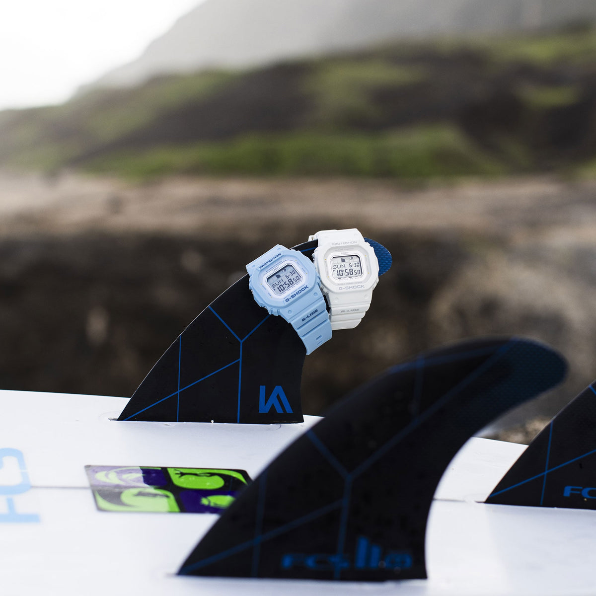 CASIO G-SHOCK Mod. G-LIDE Mid-Blue - SURF TIDE GRAPHS