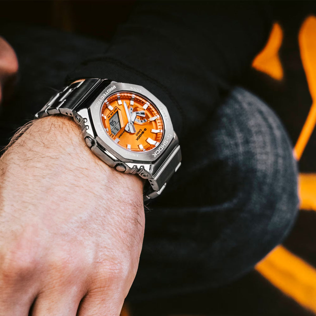 CASIO G-SHOCK Mod. OAK G-STEEL VIVID ORANGE