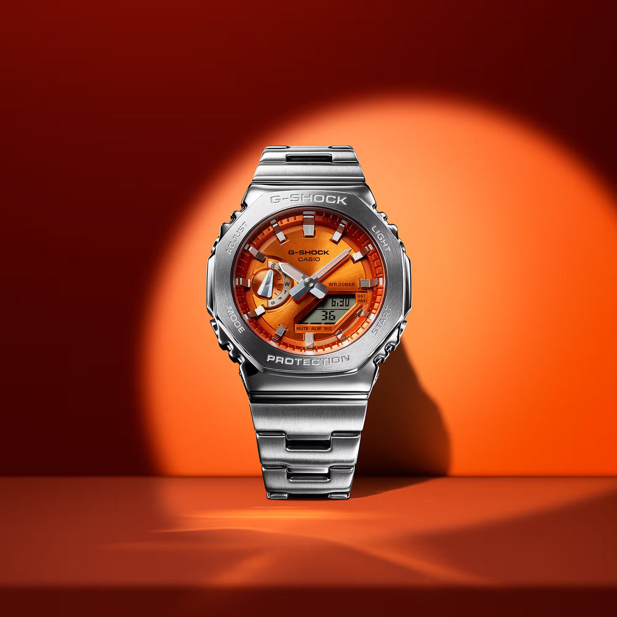 CASIO G-SHOCK Mod. OAK G-STEEL VIVID ORANGE