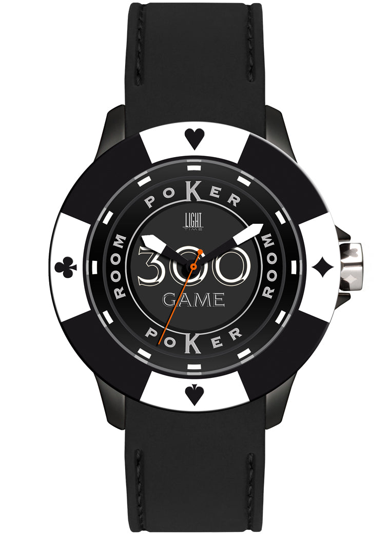 LIGHT TIME Mod. POKER - Black / White