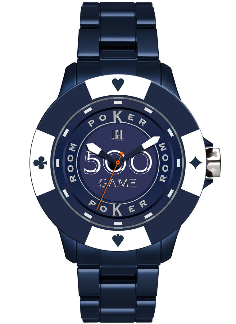 LIGHT TIME Mod. POKER - Blue / White