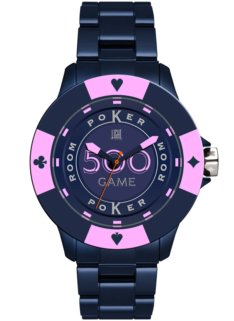 LIGHT TIME Mod. POKER - Blue / Pink