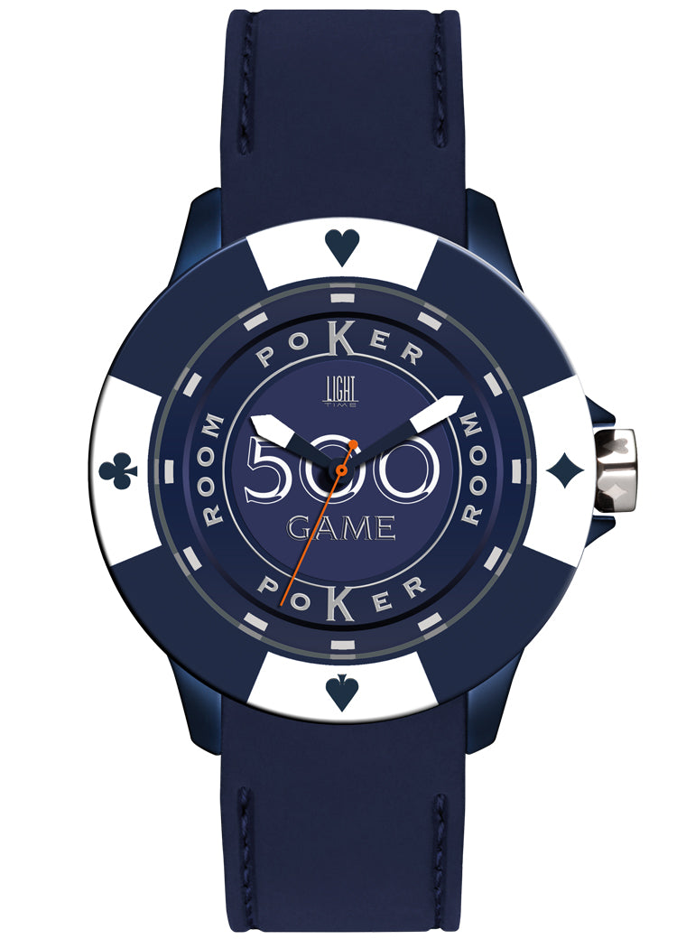 LIGHT TIME Mod. POKER - Blue / White