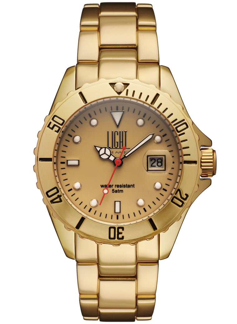 LIGHT TIME Mod. DIVER GOLD ALUMINIUM