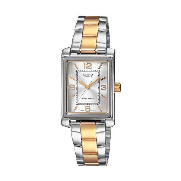 CASIO COLLECTION Mod. TANK STEEL&GOLD - ARGENTEE