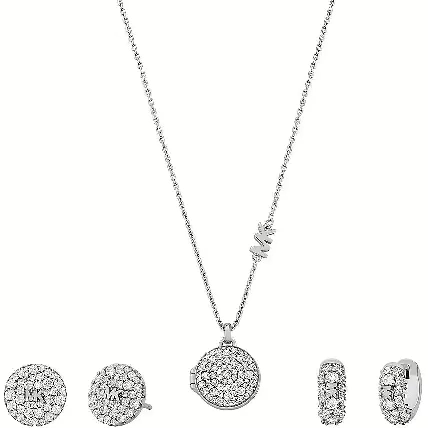 MICHAEL KORS PREMIUM SILVER COLLECTION Mod. BRILLIANCE Special Pack + 2 Pairs Earrings