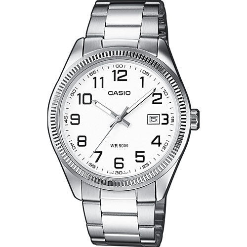 CASIO COLLECTION Mod. DATE - WHITE. ARAB NUMBERS