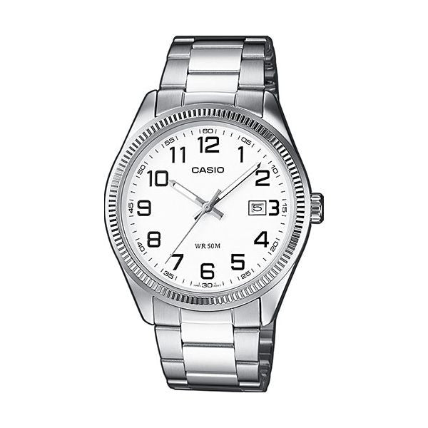 CASIO COLLECTION Mod. DATE - WHITE, ARAB NUMBERS