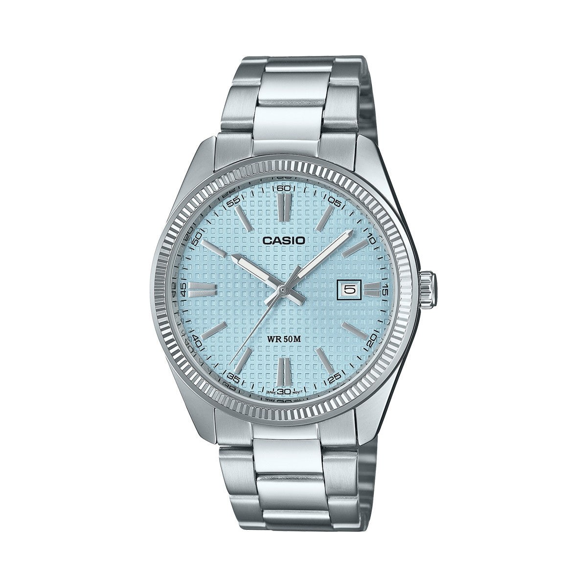 CASIO COLLECTION Mod. DATE - GOLF BALL DIAL - Light Blue