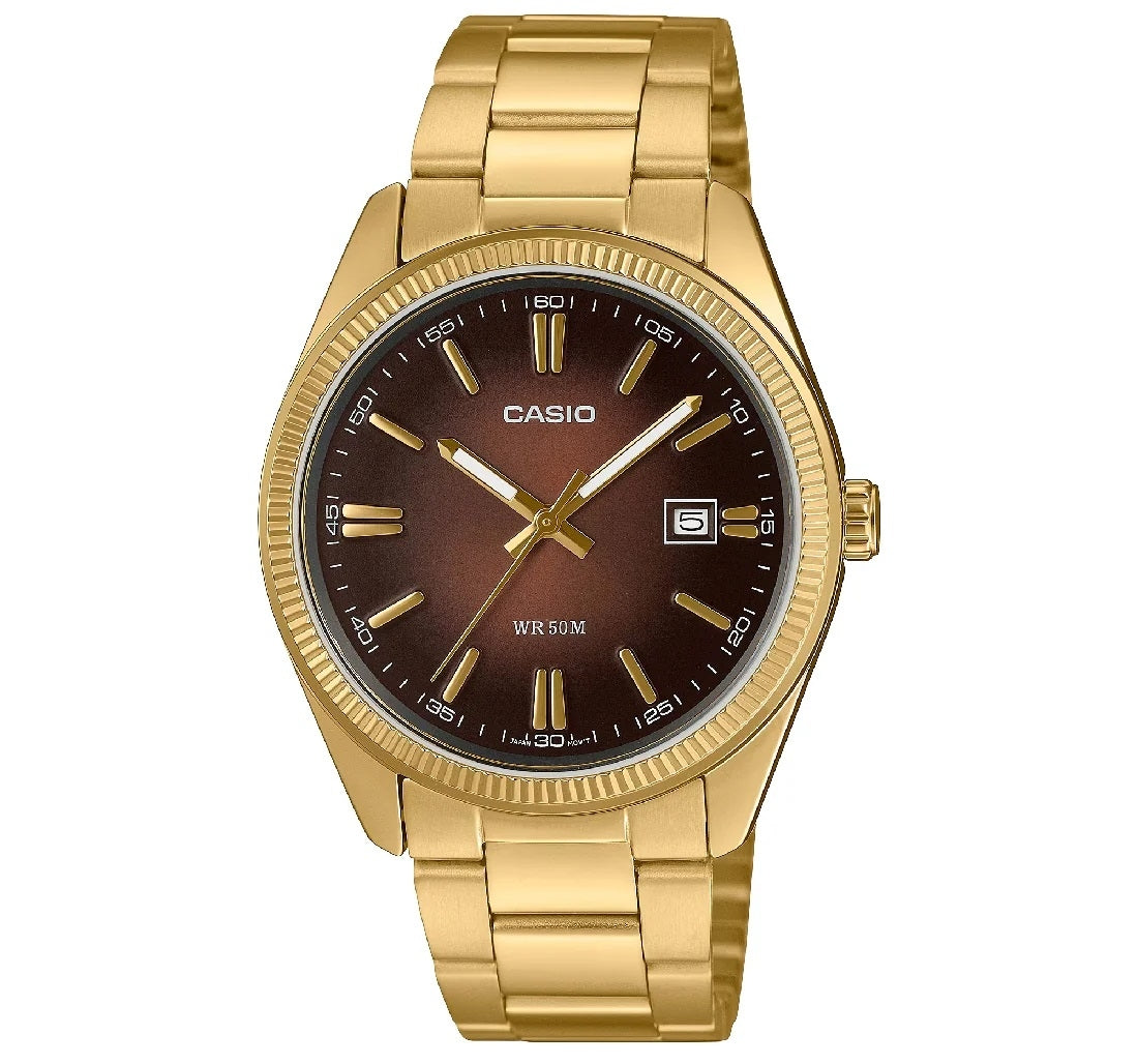 CASIO COLLECTION Mod. DATE - GOLD - Brown Dial