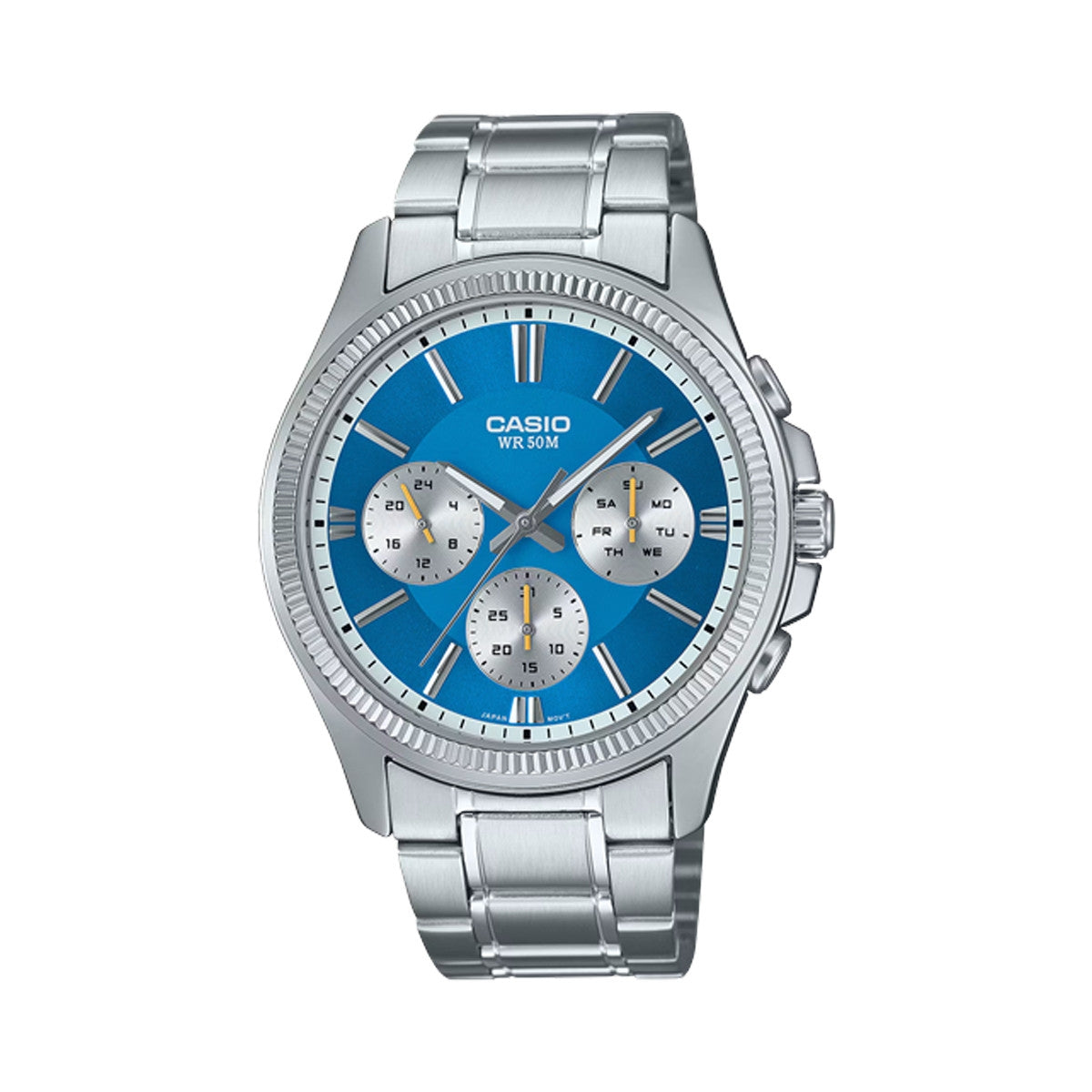 CASIO Mod. DAY DATE MULTIFUNCTION - LIGHT BLUE 