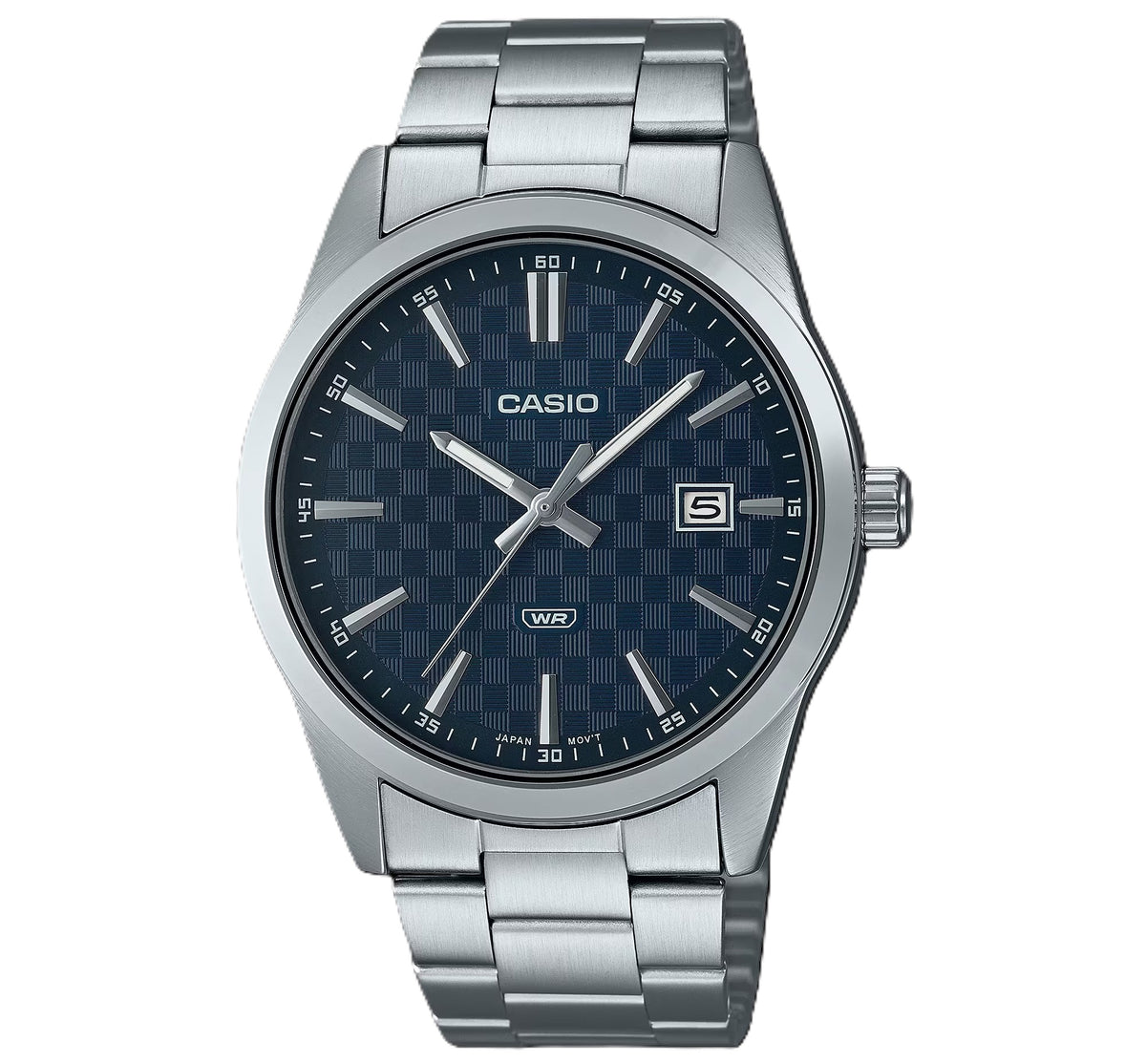 CASIO DATE CARBON LOOK DIAL - Blue