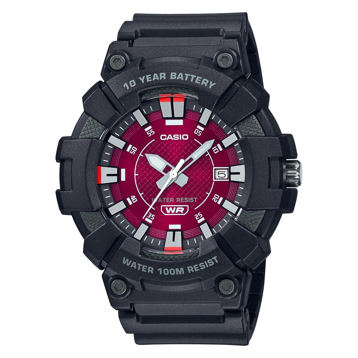 CASIO SPORT COLLECTION WR 100m BURGUNDY