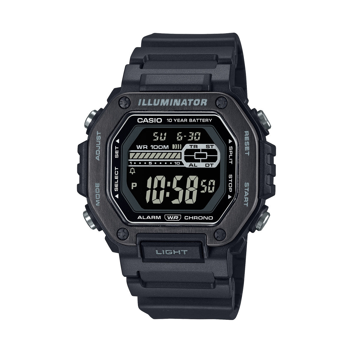 CASIO SPORT Mod. DIVER - OVERSIZE BLACK - ILLUMINATOR 10 YEARS BATTERY