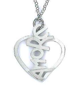 AMBROSINI JEWELS - PENDENTE ARGENTO 925° cuore finitura bianca satinato