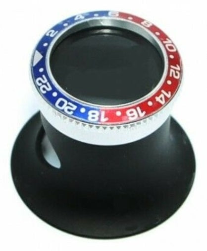 Monocolo con lunetta pepsi 5X - Eyeglass loupe with Pepsi bezel 5X