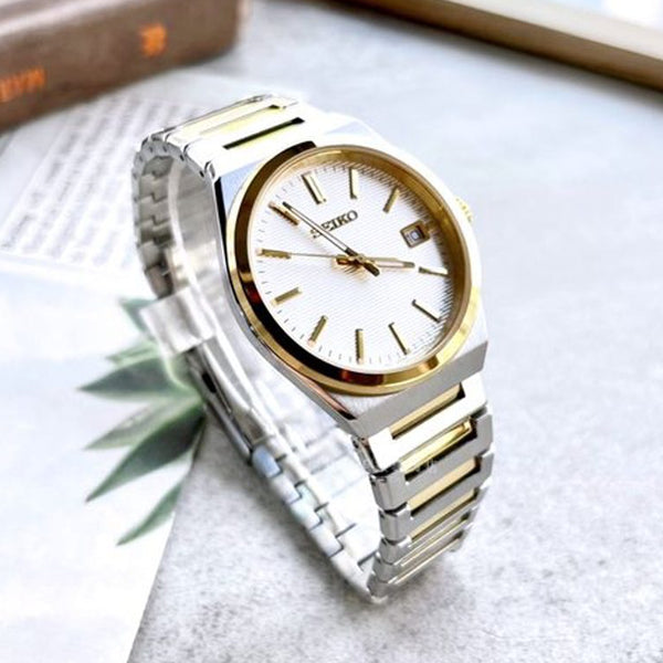 SEIKO Mod. CLASSIC GENT GOLD - WHITE